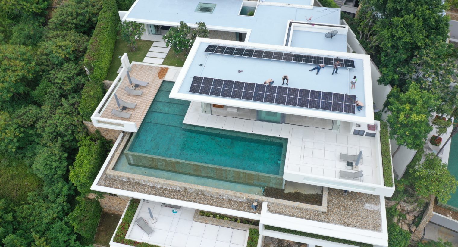 12KW Solar Koh Samui System on luxury Villa