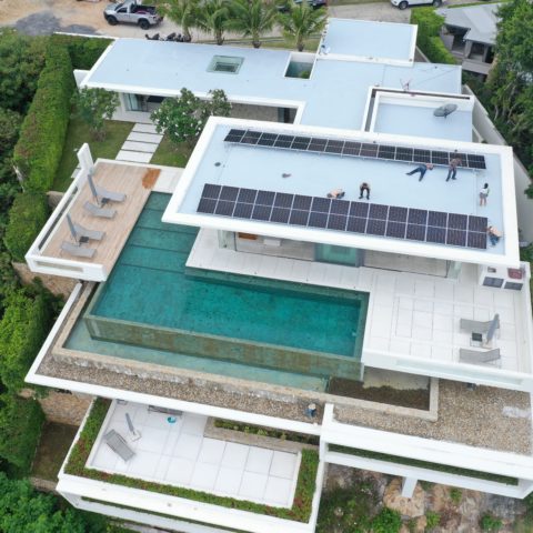 12KW Solar Koh Samui System on luxury Villa